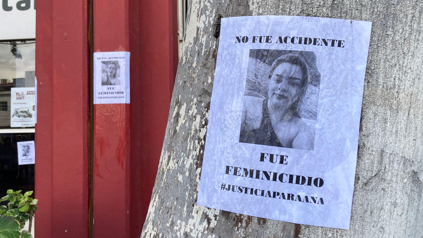 $!Exigen con manifestación justicia para Ana Beatriz víctima de feminicidio, no por accidente vial