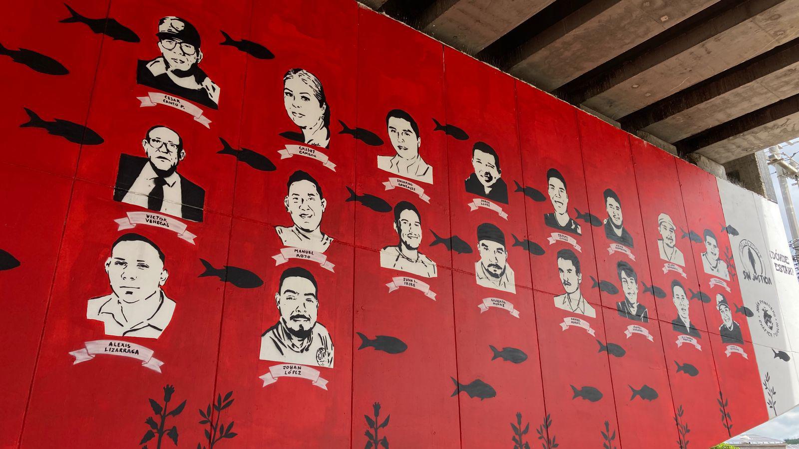 $!Plasman el mural ‘Hasta encontrarles’, una expresión de memoria y resistencia por los desaparecidos de Mazatlán