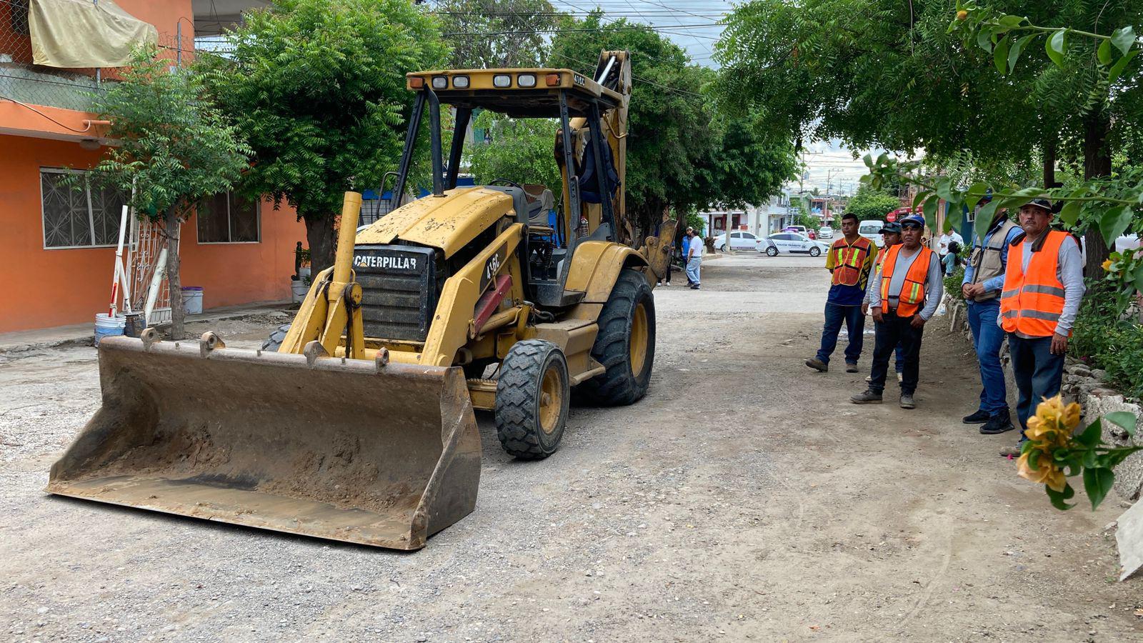 $!Arranca pavimentación de calle Andrés Soler en la colonia Olímpica