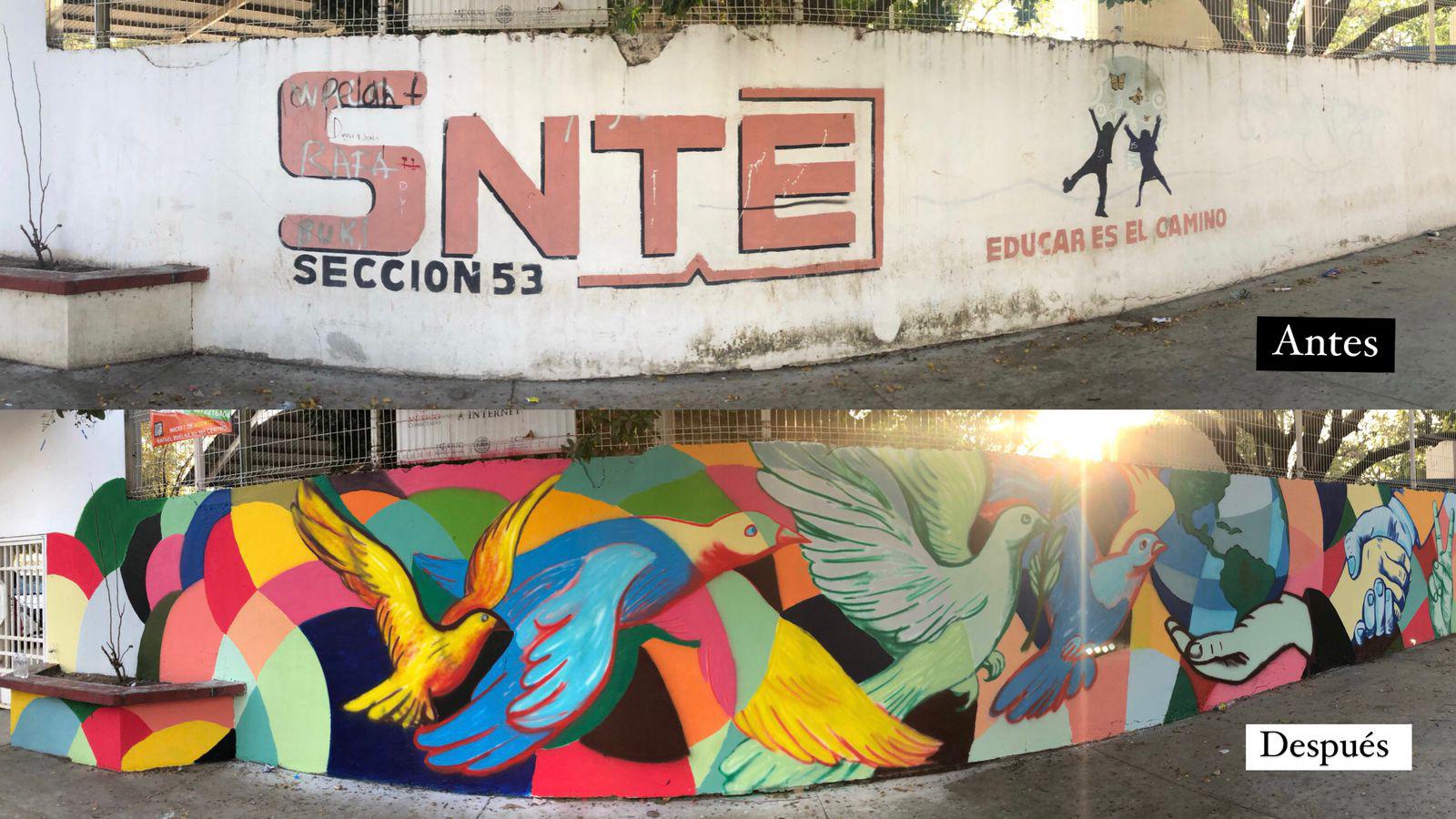 $!Estudiantes de secundaria en Culiacán dejan su legado en murales