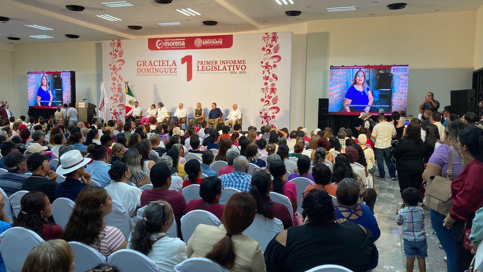 $!Somos mucho pueblo y mucho gobierno en Sinaloa: Graciela Domínguez
