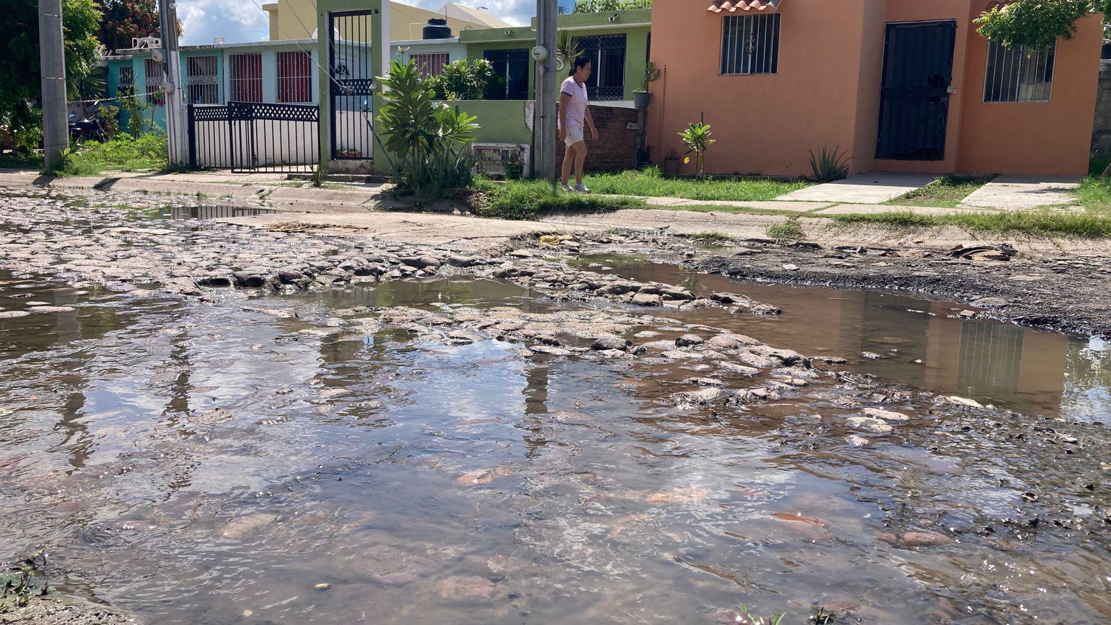$!Afecta derrame de aguas negras a vecinos de Las Mañanitas y Arboledas, en Mazatlán