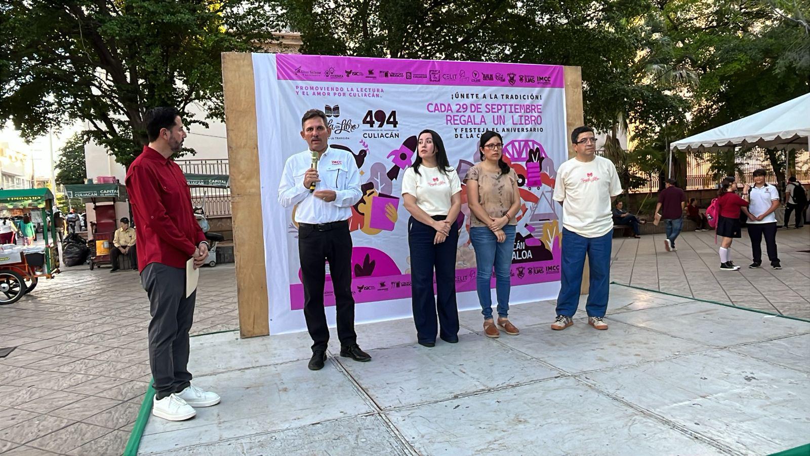 $!Autoridades de la UAS, Cultura Culiacán, Proeduca y Regala un Libro encabezaron las actividades.