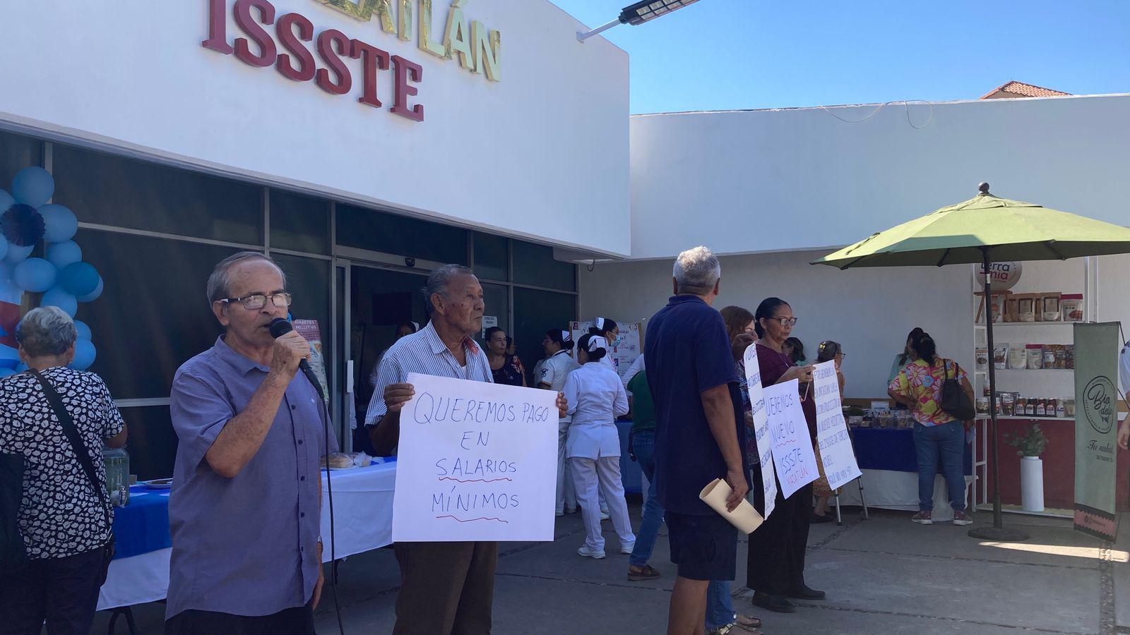 $!Jubilados del ISSSTE continúan su lucha para exigir una nueva clínica regional en Mazatlán