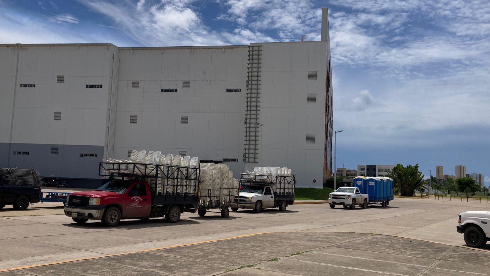 $!Alistan instalaciones para recibir a Claudia Sheinbaum en Mazatlán