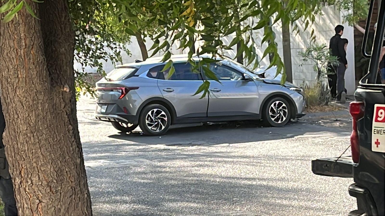 $!Persecución termina en choque en el fraccionamiento San Florencio de Culiacán