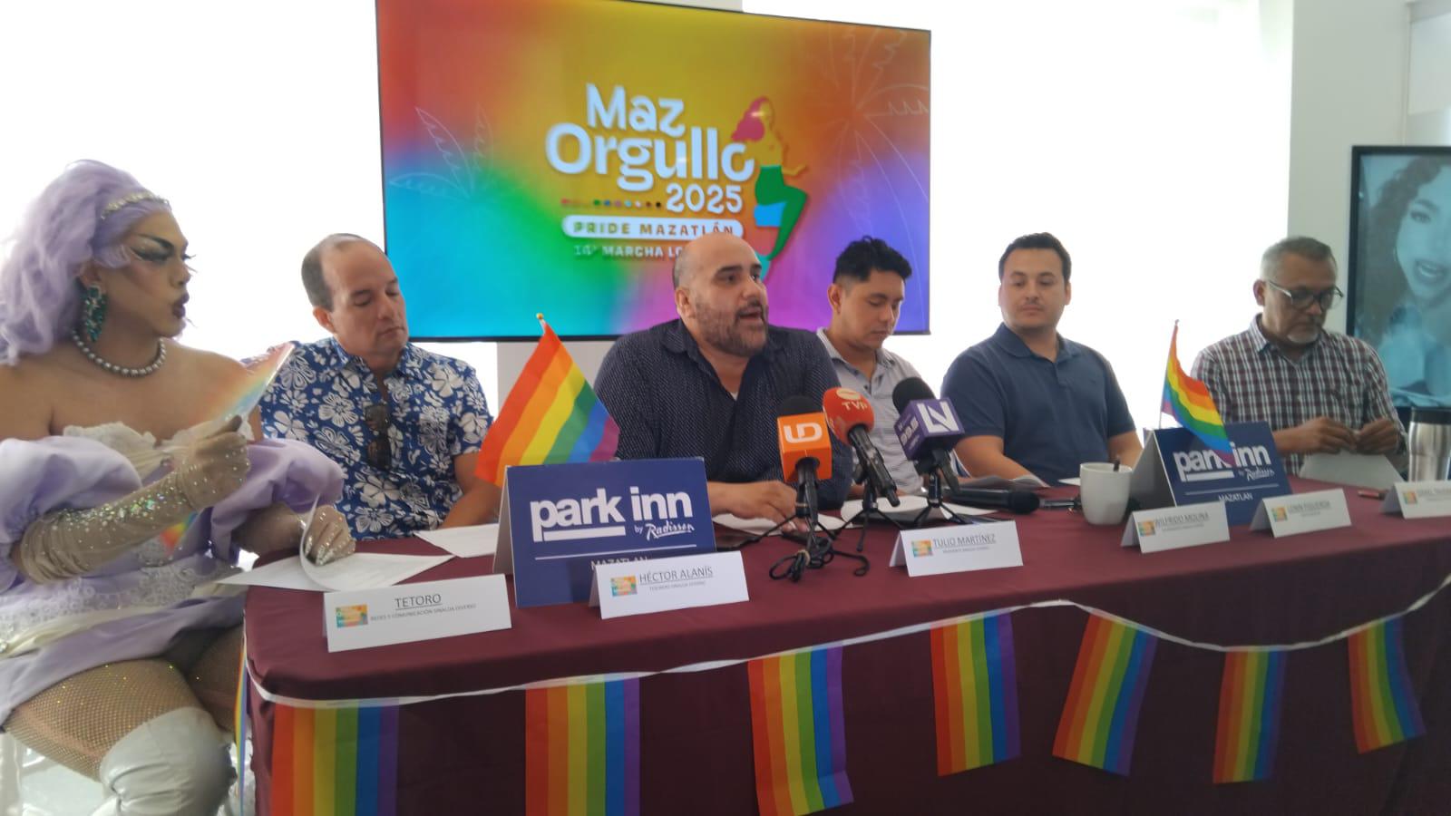 $!Marcha del Orgullo LGBTQ+ 2025 concentrará a más de 5 mil personas en su evento anual en Mazatlán