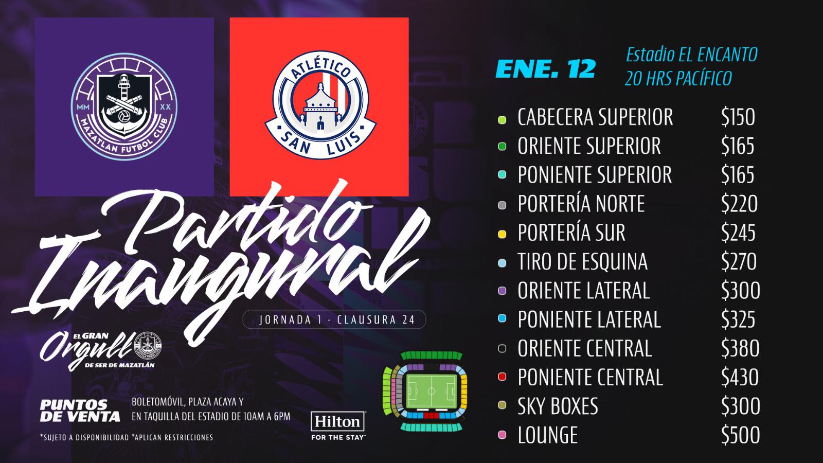 $!Mazatlán FC anuncia venta de boletos para su debut en el Clausura 2024