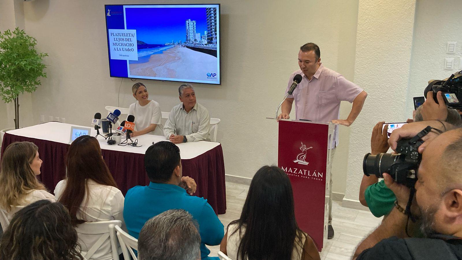 $!Va Gobierno de Mazatlán por la certificación de dos playas del Malecón, equivalente a 1.3 kilómetros