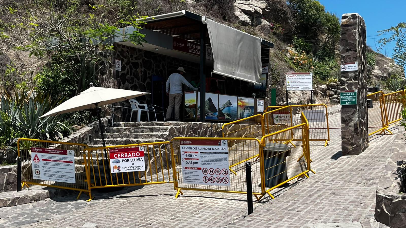 $!Cierra de nuevo ingreso al Faro de Mazatlán por las altas temperaturas