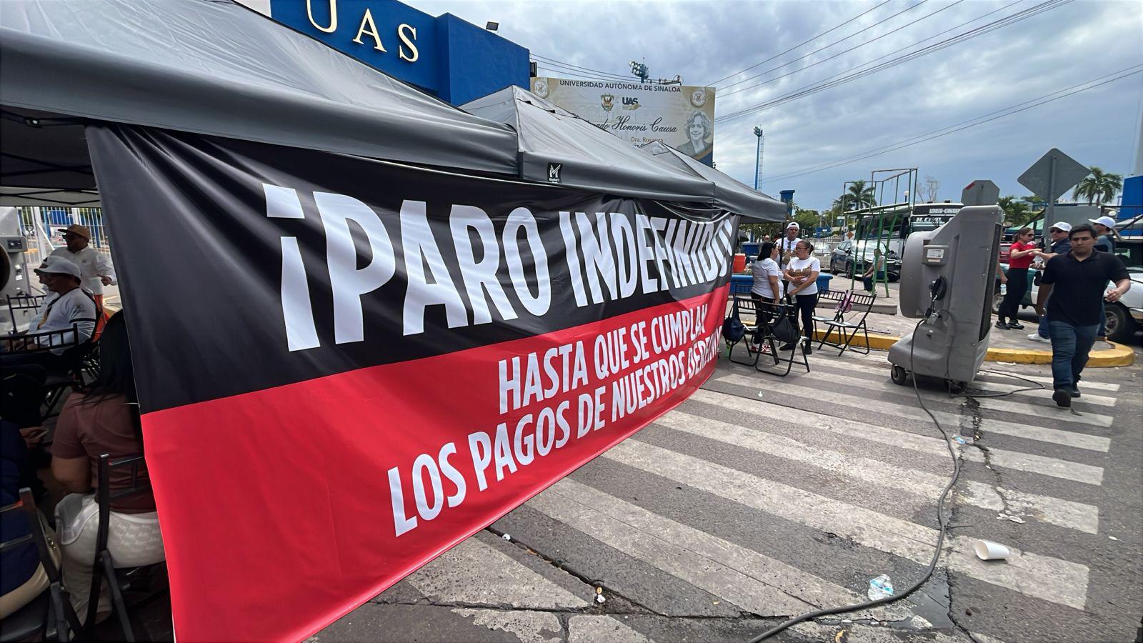 $!Paro en la UAS cumple tres días; siguen esperando respuesta de Gobierno federal a petición de recursos extraordinarios