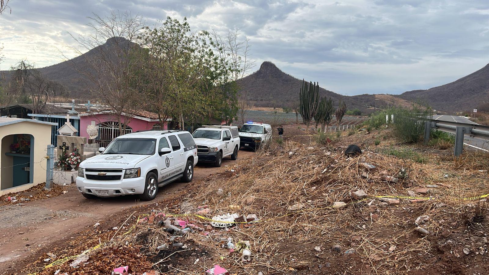 $!Hallan cadáveres de dos hombres cerca del panteón de La Campana, al norte de Culiacán