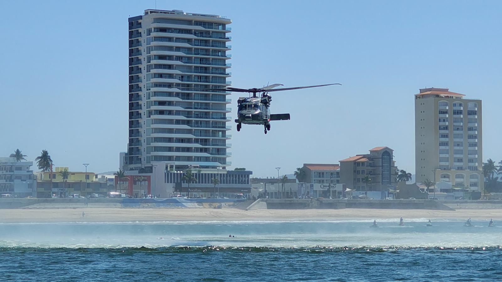 $!Realizan macro simulacro acuático en Mazatlán para reforzar respuesta ante emergencias