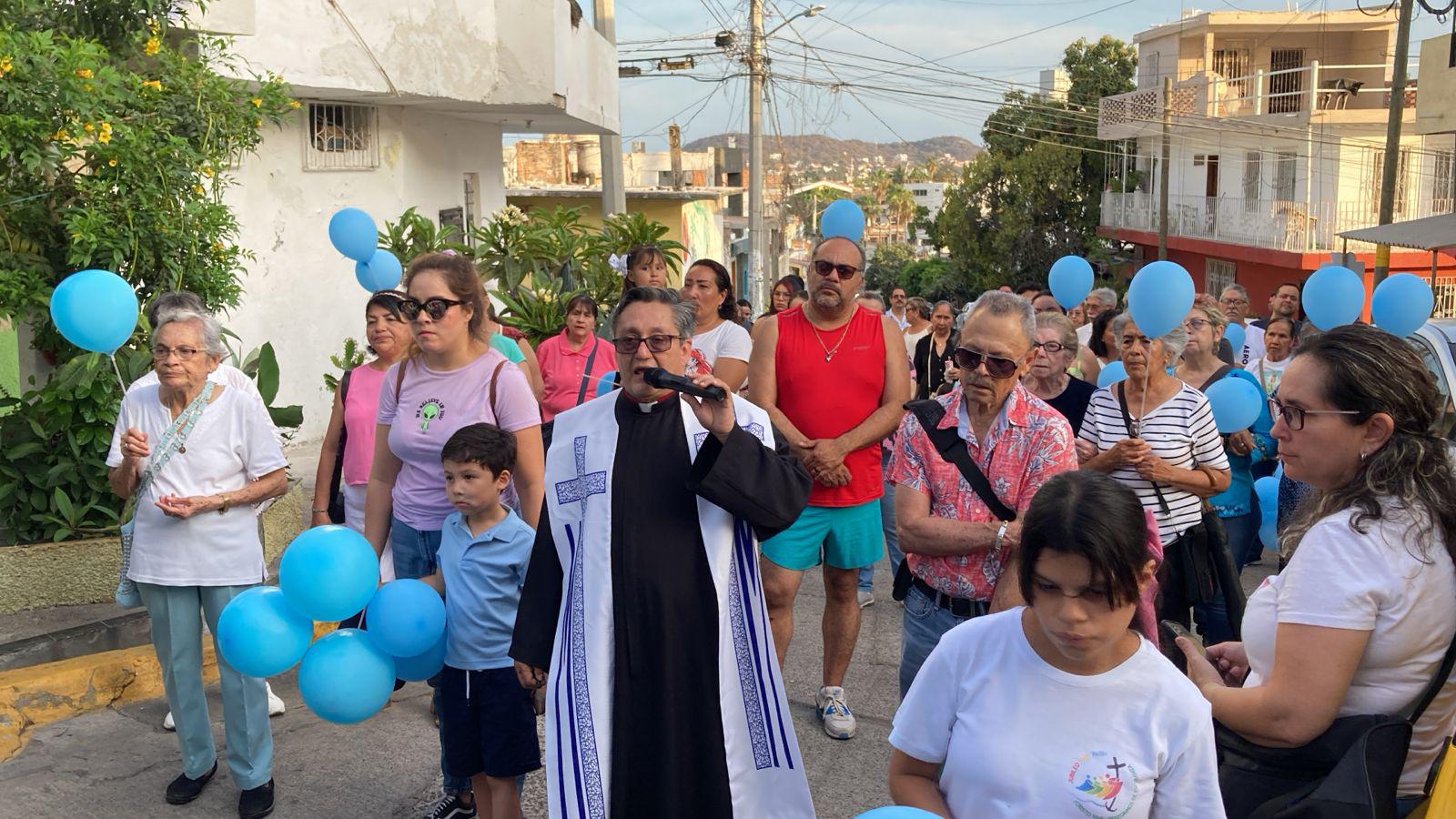 $!Feligreses inician festividades patronales de la Virgen de Fátima con peregrinación