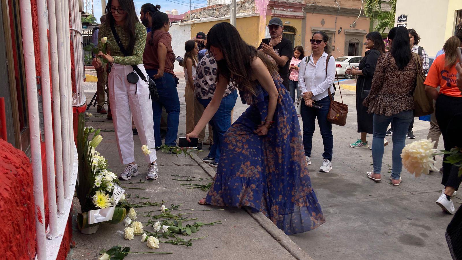 $!Mural en Mazatlán exige justicia para Gregorio Rodríguez y periodistas asesinados en Sinaloa
