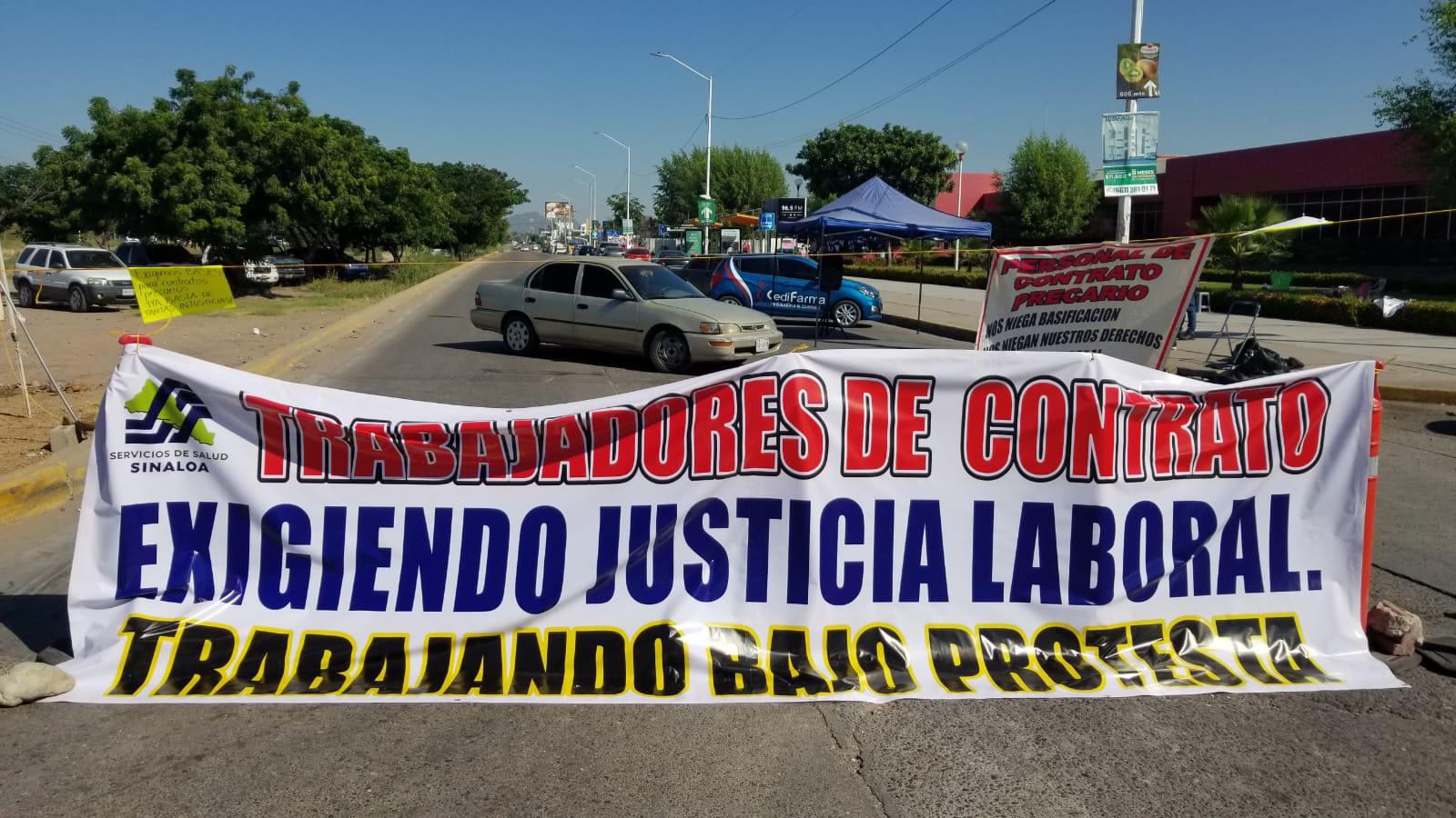 $!Estalla conflicto estatal en Salud; trabajadores por contrato exigen bases
