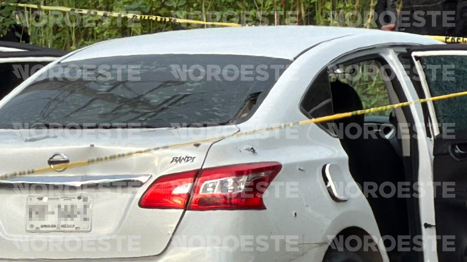 $!Atacan a policías municipales en Mazatlán cerca del entronque al aeropuerto