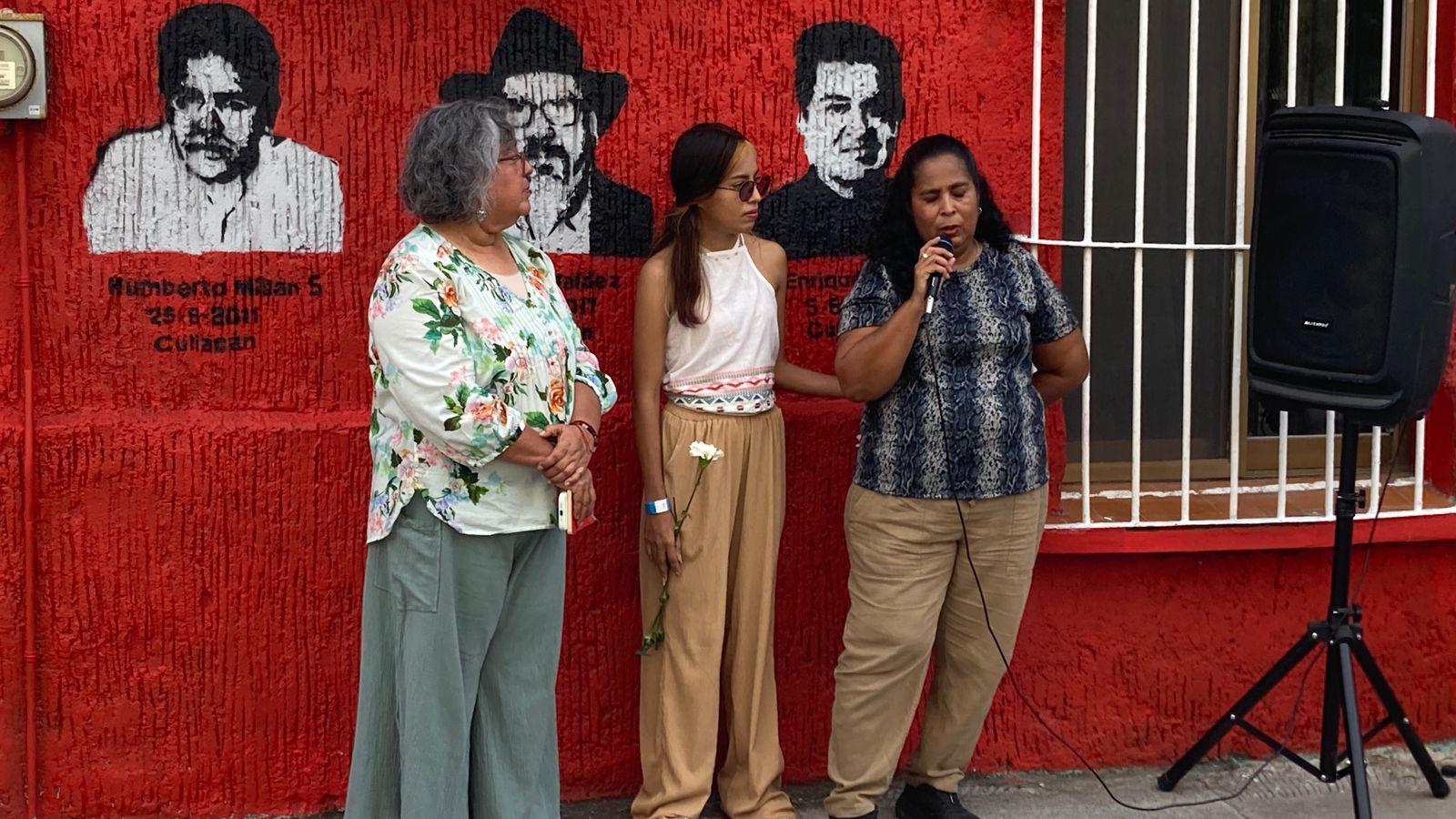 $!Mural en Mazatlán exige justicia para Gregorio Rodríguez y periodistas asesinados en Sinaloa