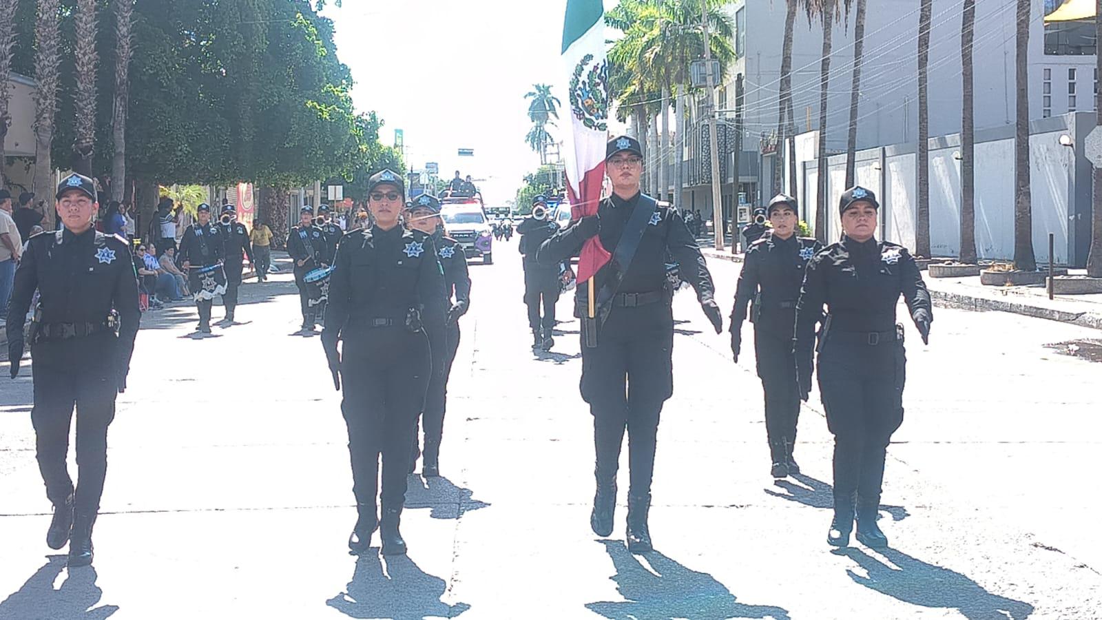$!Ahome celebra el 216 aniversario del inicio de la Independencia con desfile cívico militar
