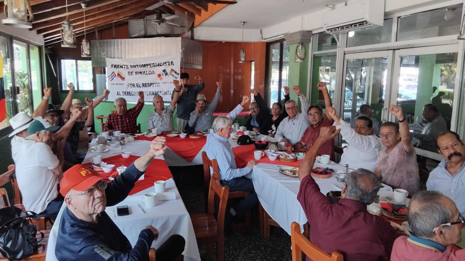 $!Jubilados de Sinaloa arman un Frente Antiimperialista ante intervenciones de Estados Unidos