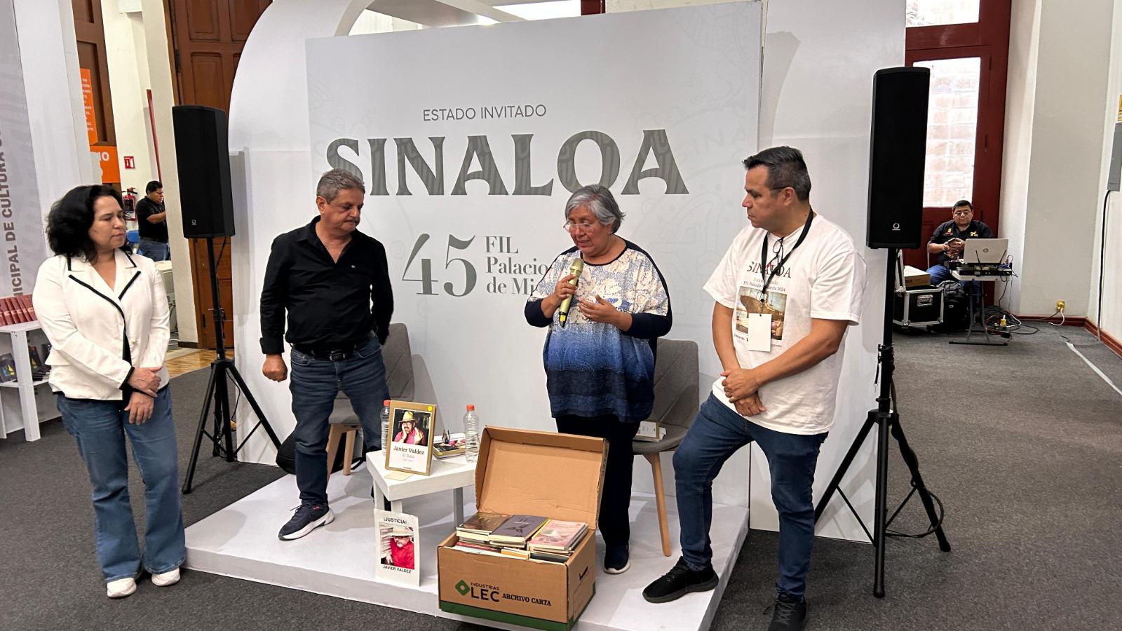 $!La participación de Sinaloa en la Feria del Libro del Palacio de Minería culminó con la presentación del libro de Javier Valdez.