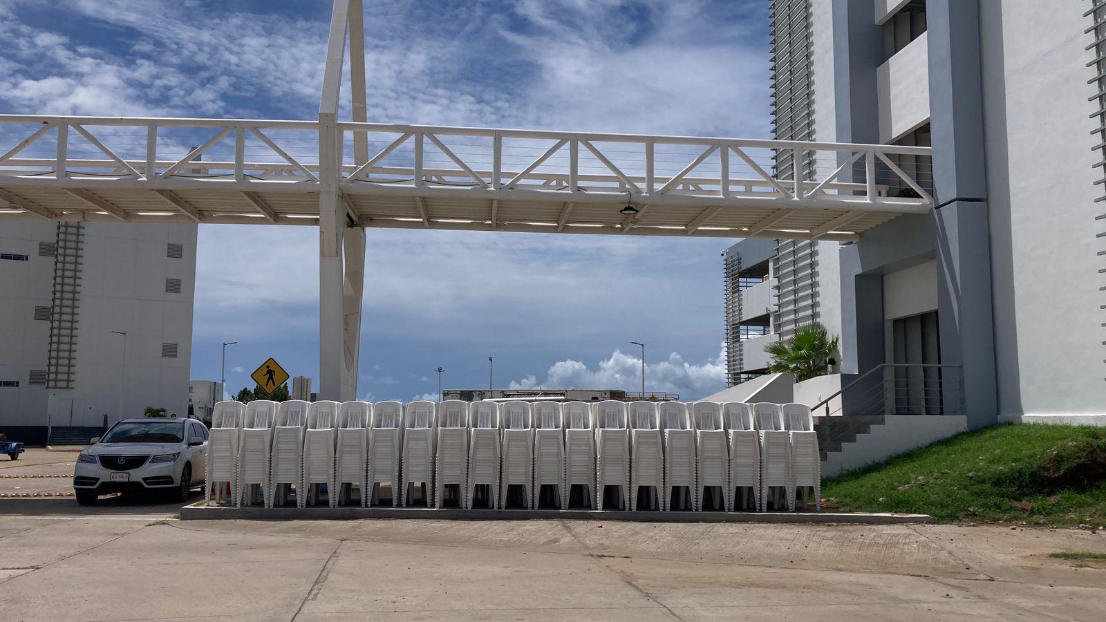 $!Alistan instalaciones para recibir a Claudia Sheinbaum en Mazatlán