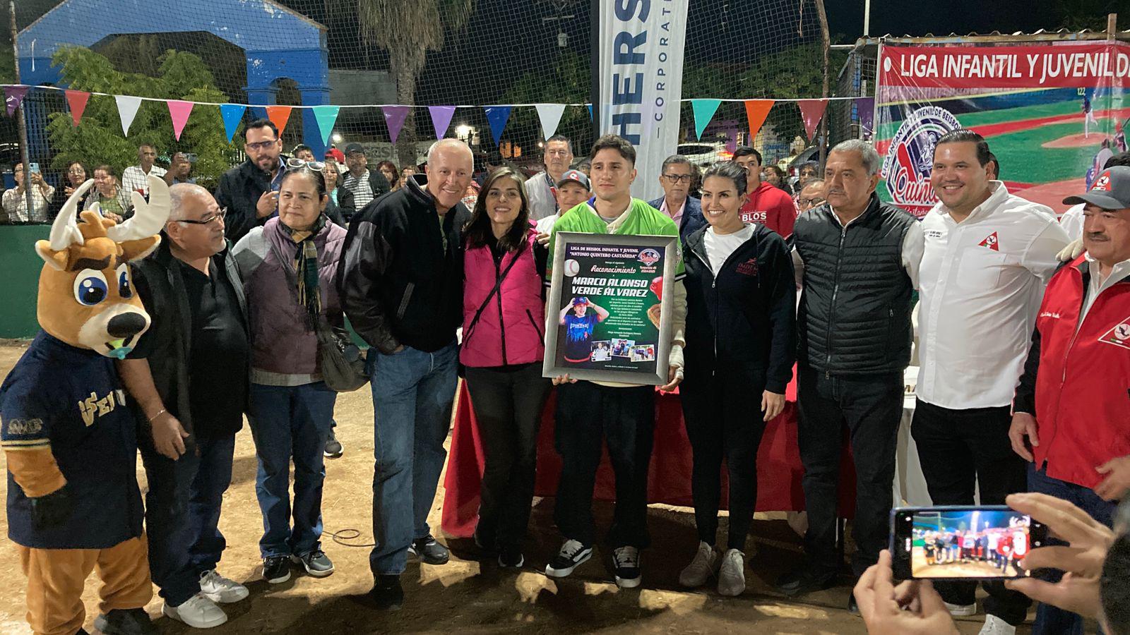 $!Homenajean a Marco Verde en apertura de Liga Quintero Castañeda