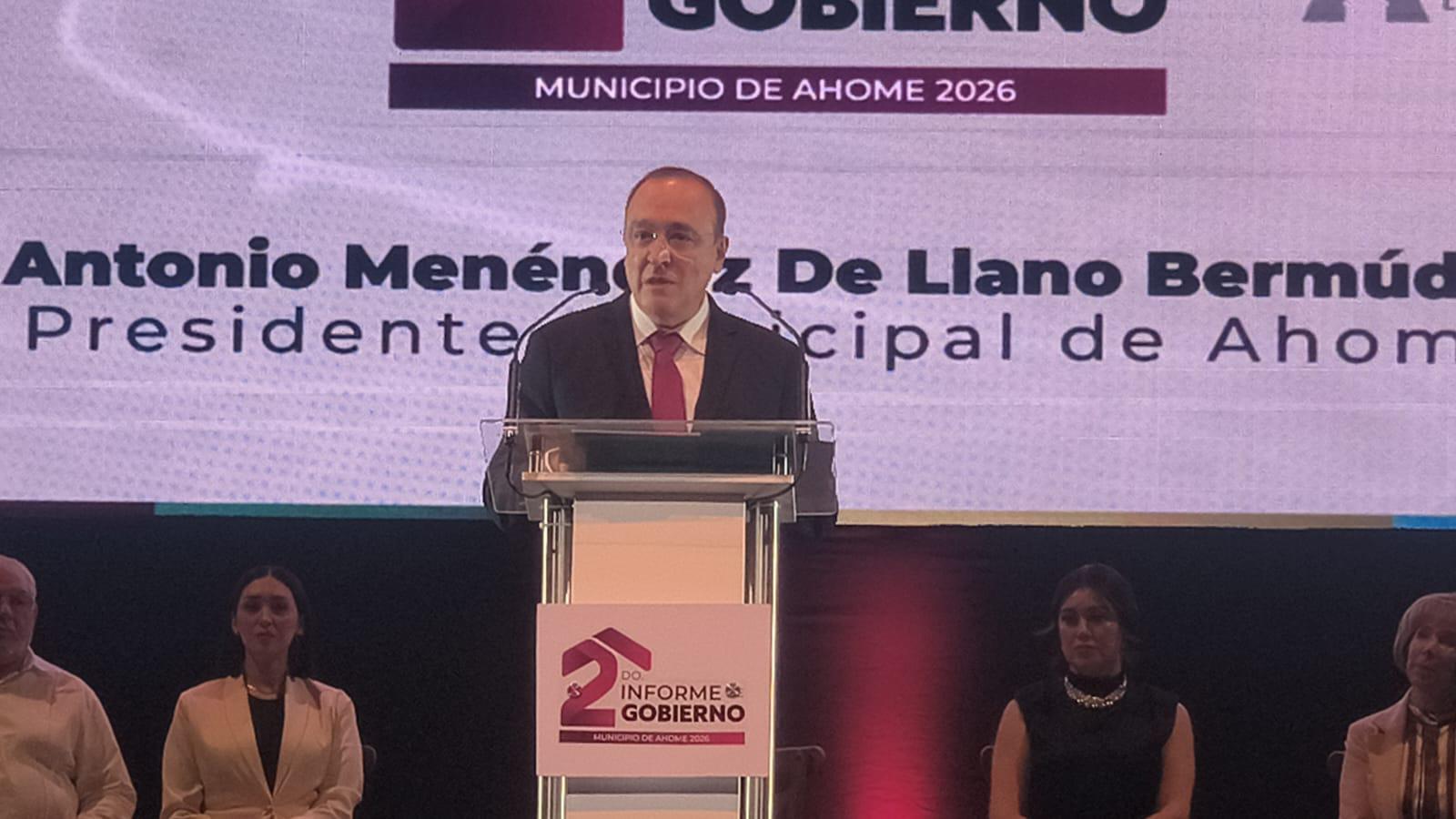 $!Alcalde de Ahome rinde su Segundo Informe de Gobierno y reconoce retos pendientes en servicios públicos