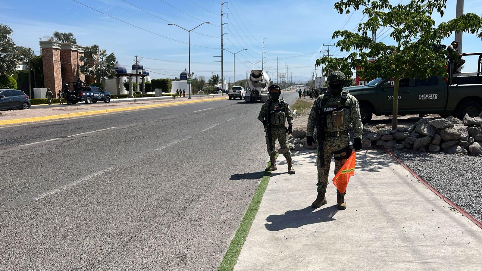 $!Fuerzas federales y estatales despliegan operativo por el sector norte de Culiacán