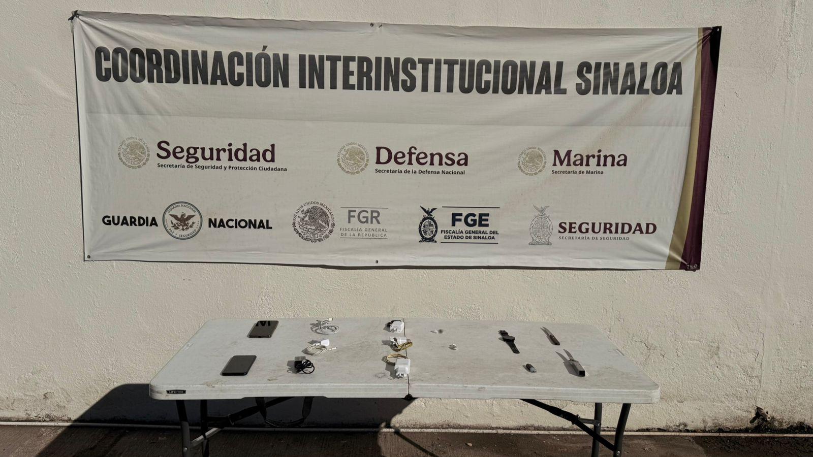 $!Aseguran droga y objetos prohibidos tras revisión en el penal de Aguaruto, en Culiacán