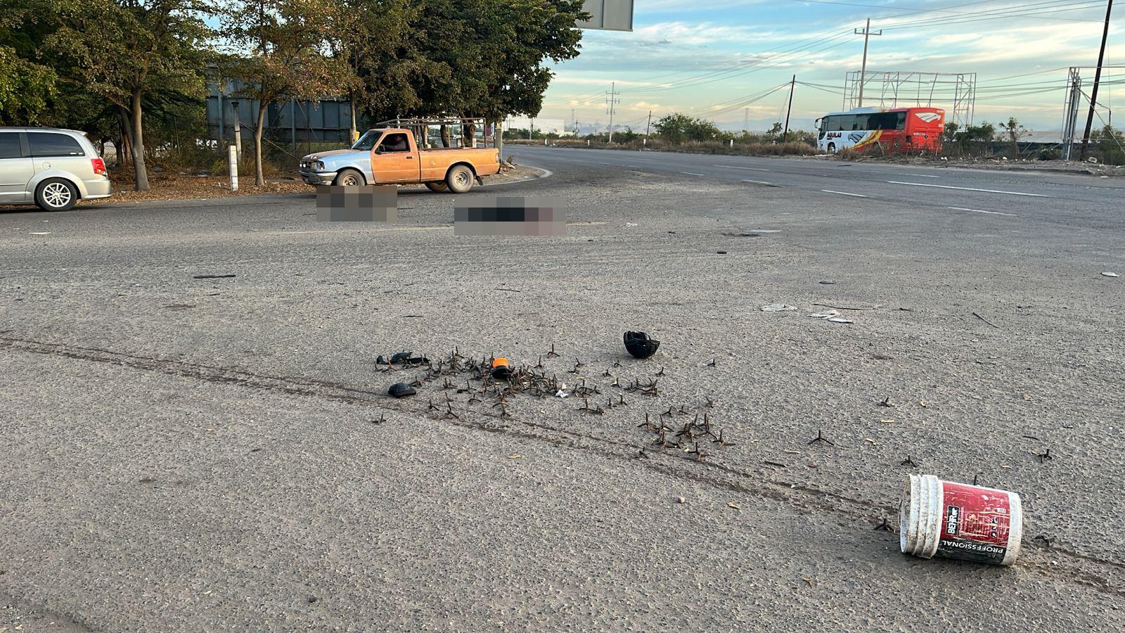 $!Hallan dos cuerpos envueltos en bolsas al sur de Culiacán