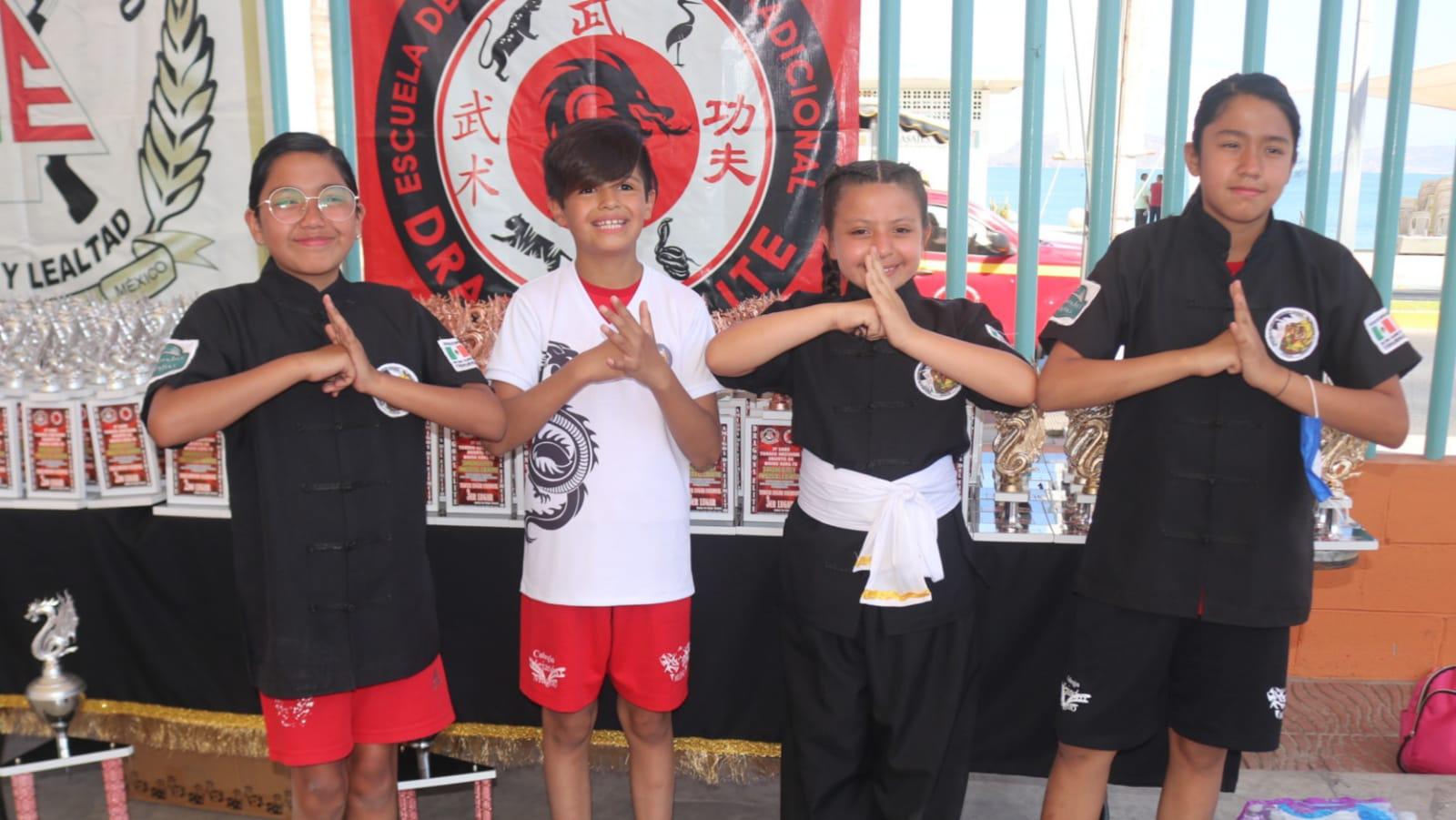 $!Inauguran en Mazatlán Gran Torneo Abierto Wushu Kunfu Dragon Élite Amigos del Ejército