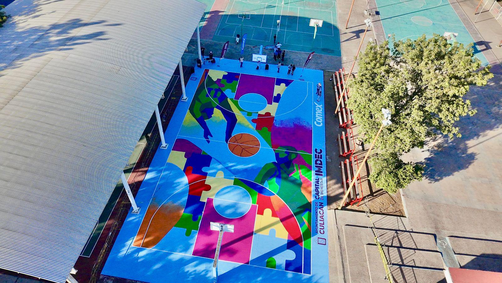 $!Nuevo mural en el CCC honra el legado de Pedro ‘Pery’ Meza, ícono del baloncesto sinaloense