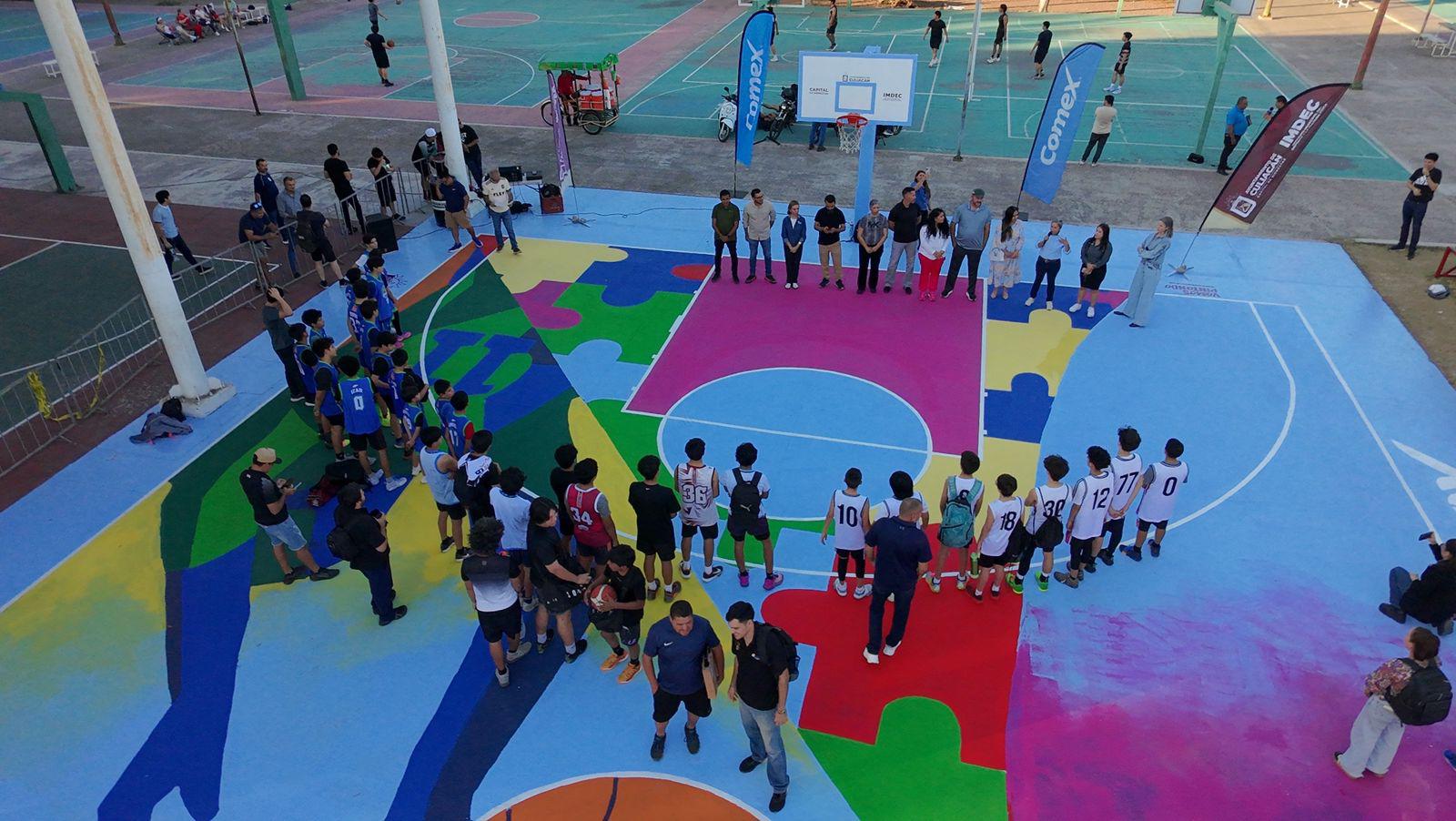 $!Nuevo mural en el CCC honra el legado de Pedro ‘Pery’ Meza, ícono del baloncesto sinaloense