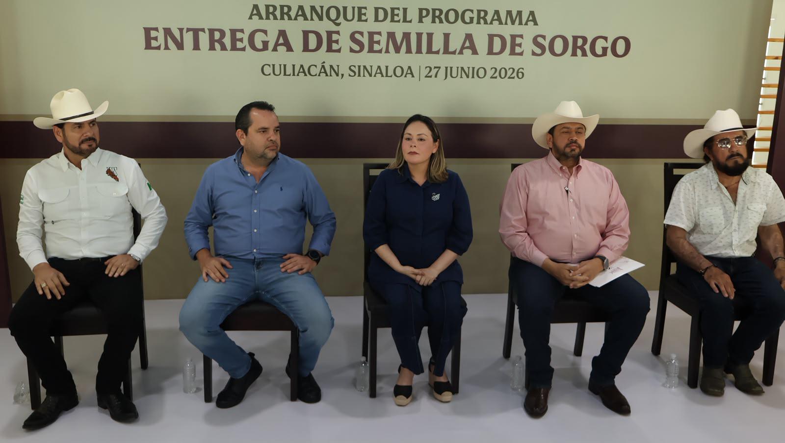 $!Gobierno de Sinaloa inicia entrega de semilla de sorgo, con inversión de $12.5 millones