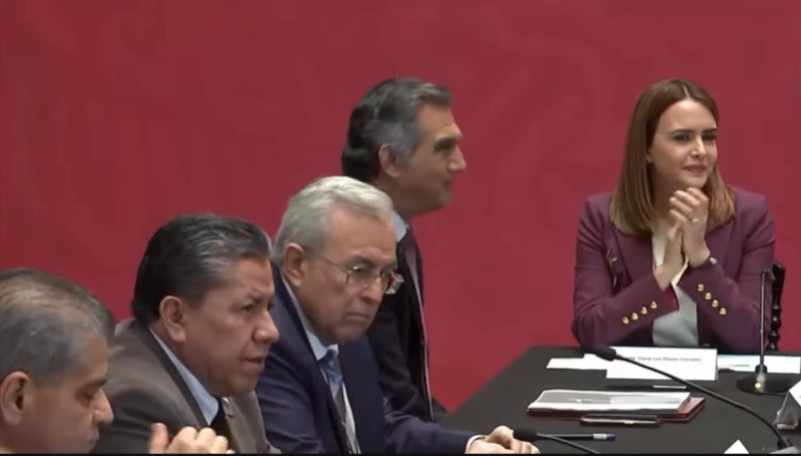 $!Amarra Rocha Moya más recursos federales para seguridad en Sinaloa