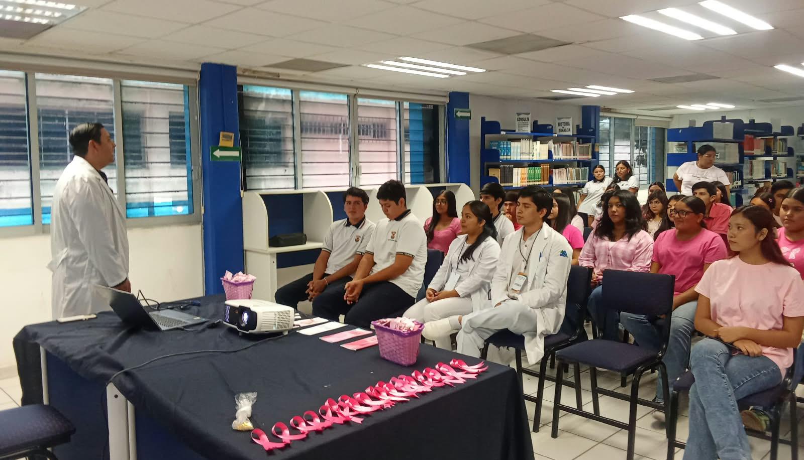 $!Con conferencia Preparatoria UAS promueve la detección temprana y prevención del Cáncer de Mama