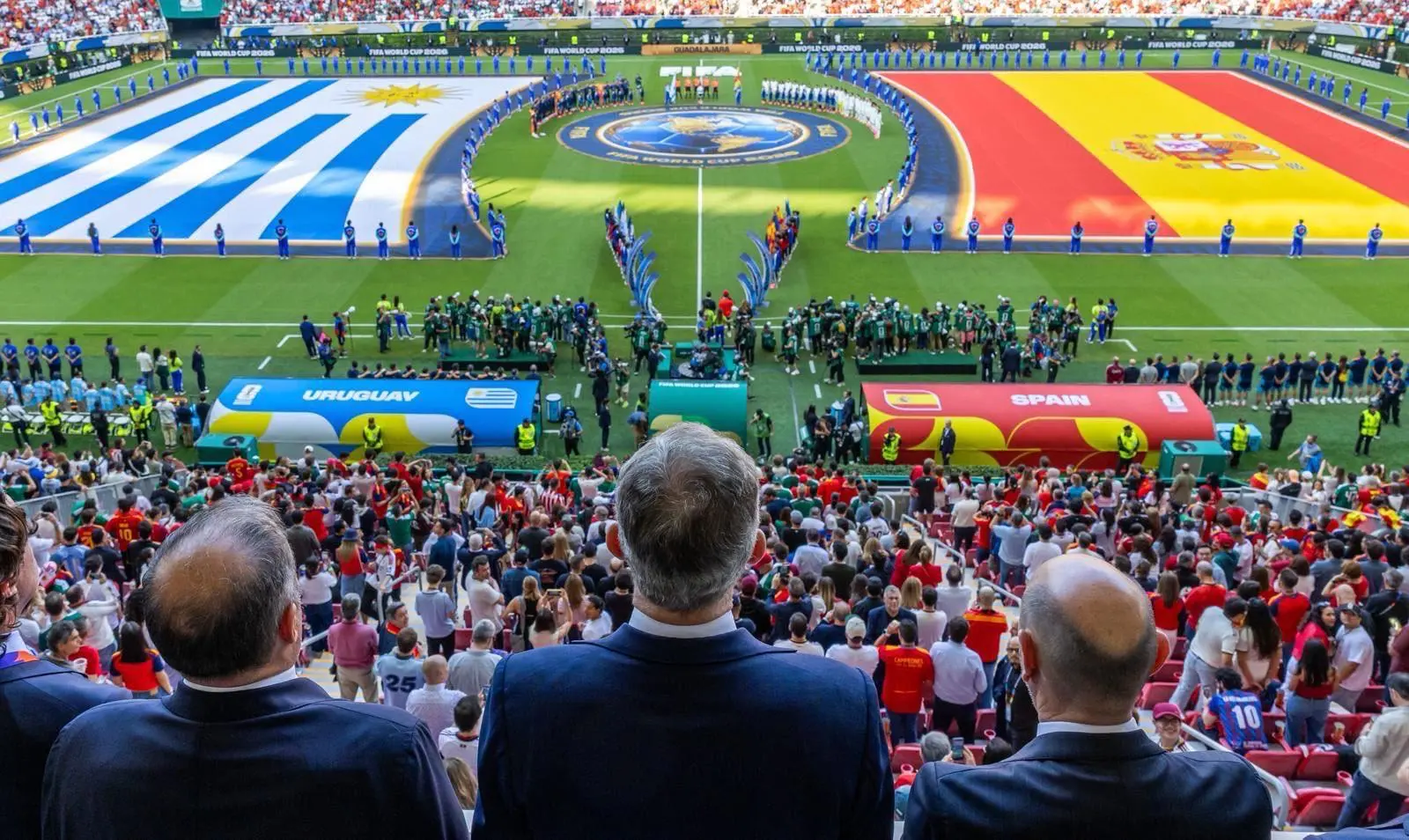 $!Rey Felipe VI presencia el España-Uruguay en Guadalajara durante el Mundial 2026