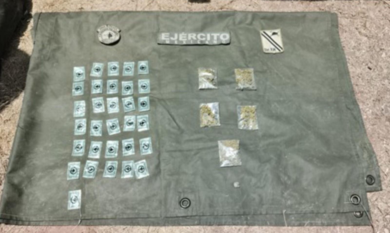 $!Militares aseguran dosis de droga y vehículo robado en Mazatlán