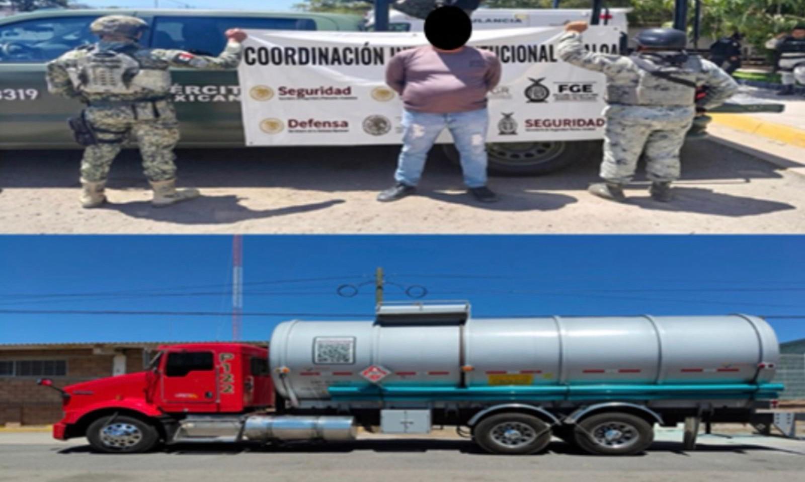 $!Caen dos con 50 mil litros de combustible ilegal en Jardines de Humaya, al sur de Culiacán