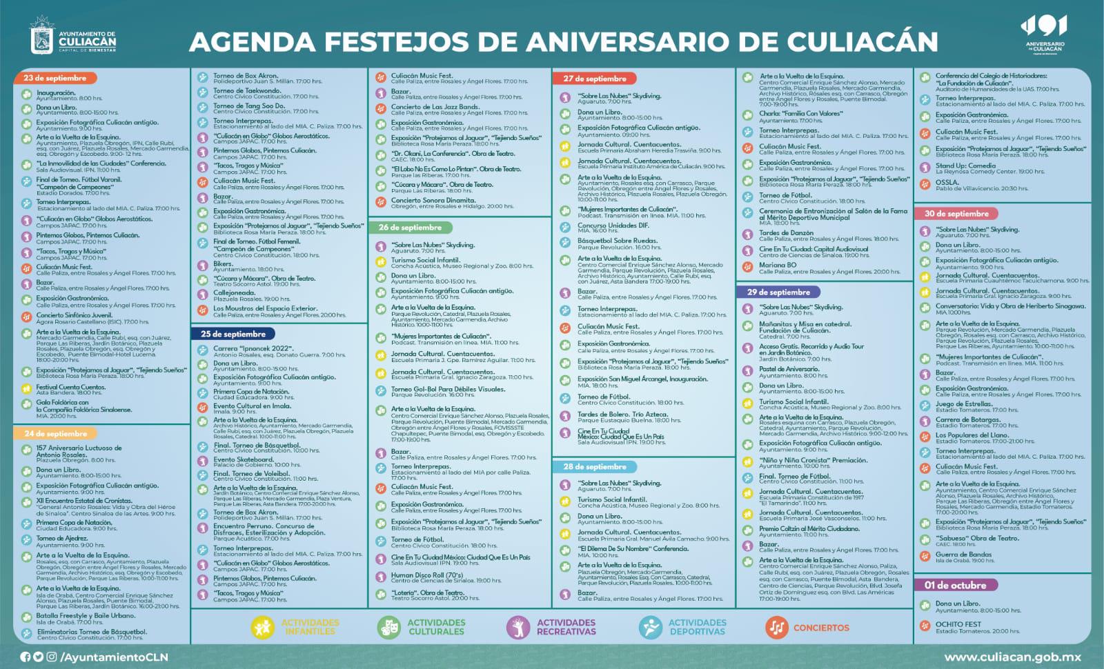 $!Gobernador y Alcalde inauguran semana de festejos por 491 aniversario de Culiacán