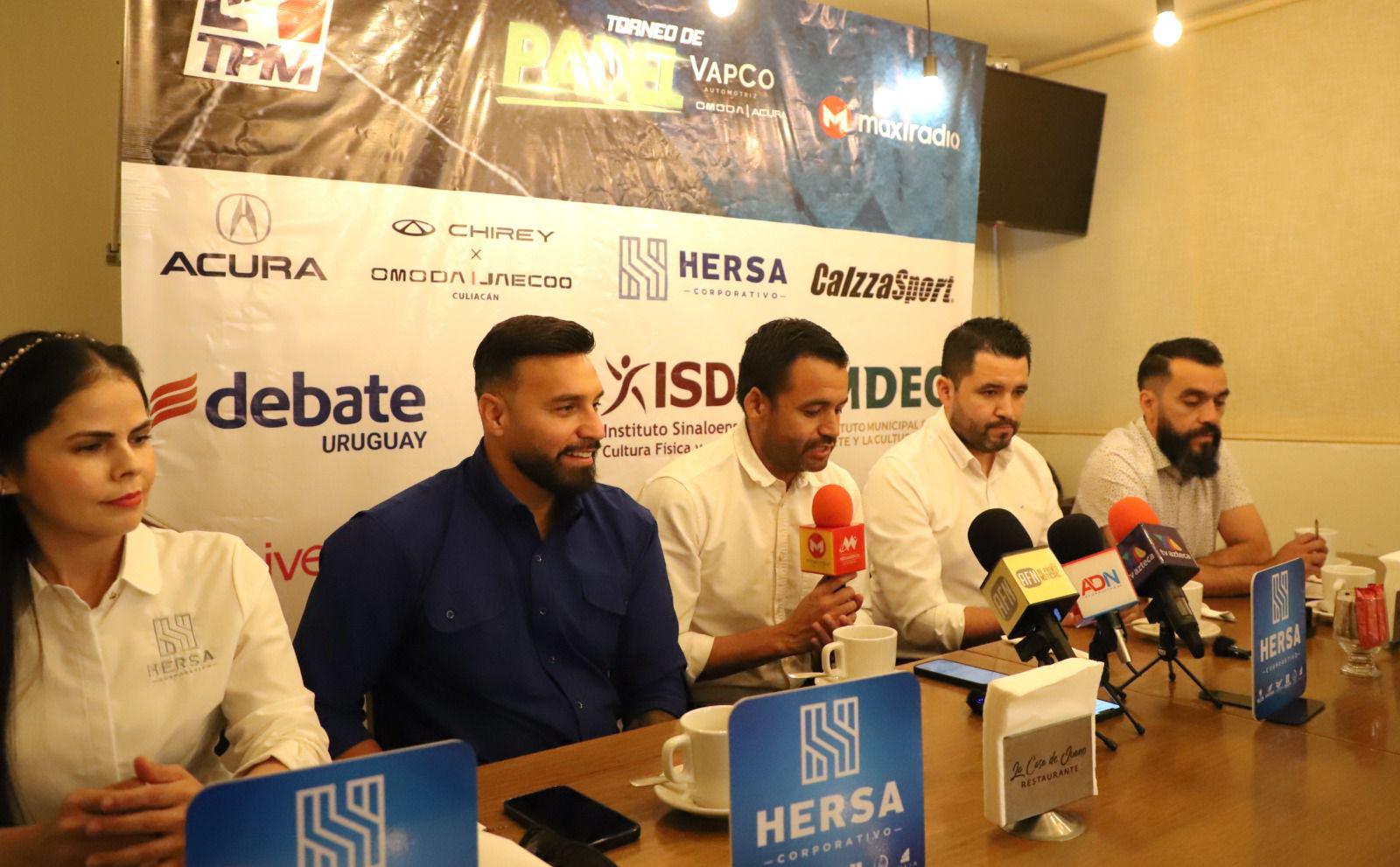 $!Presentan Segundo Gran Torneo de Pádel, en Culiacán