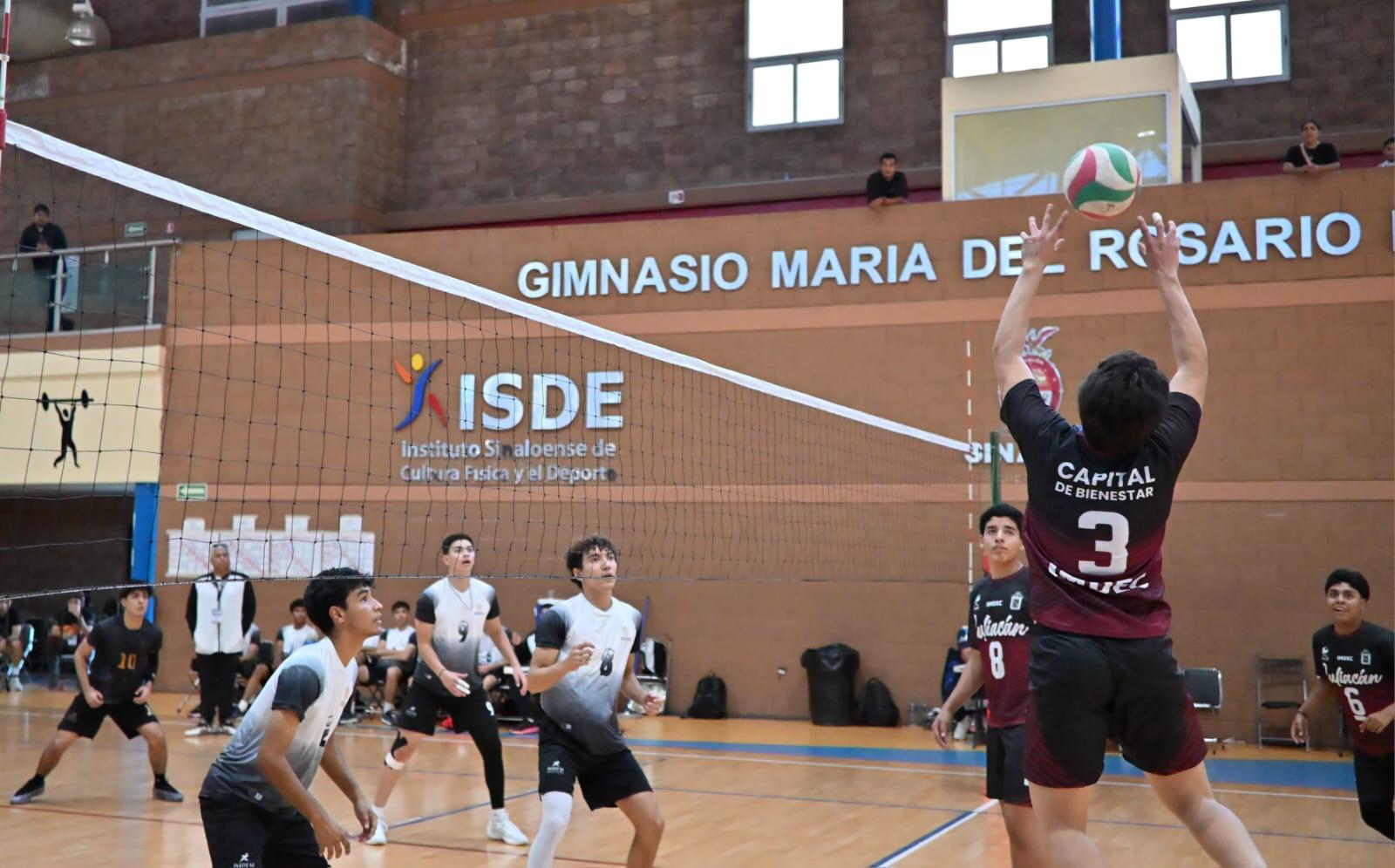 $!Difícil inicio de Mazatlán en estatal de voleibol de sala varonil