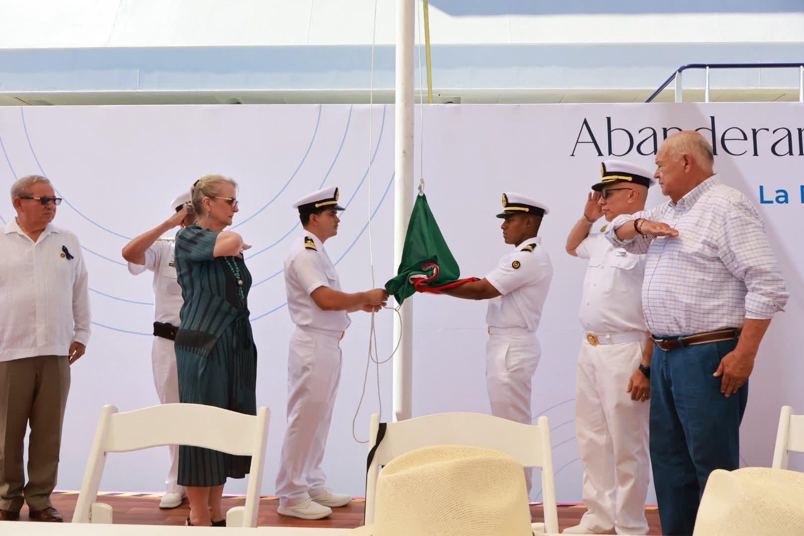 $!Abanderan al buque Cabo Star, que operará la ruta La Paz-Mazatlán