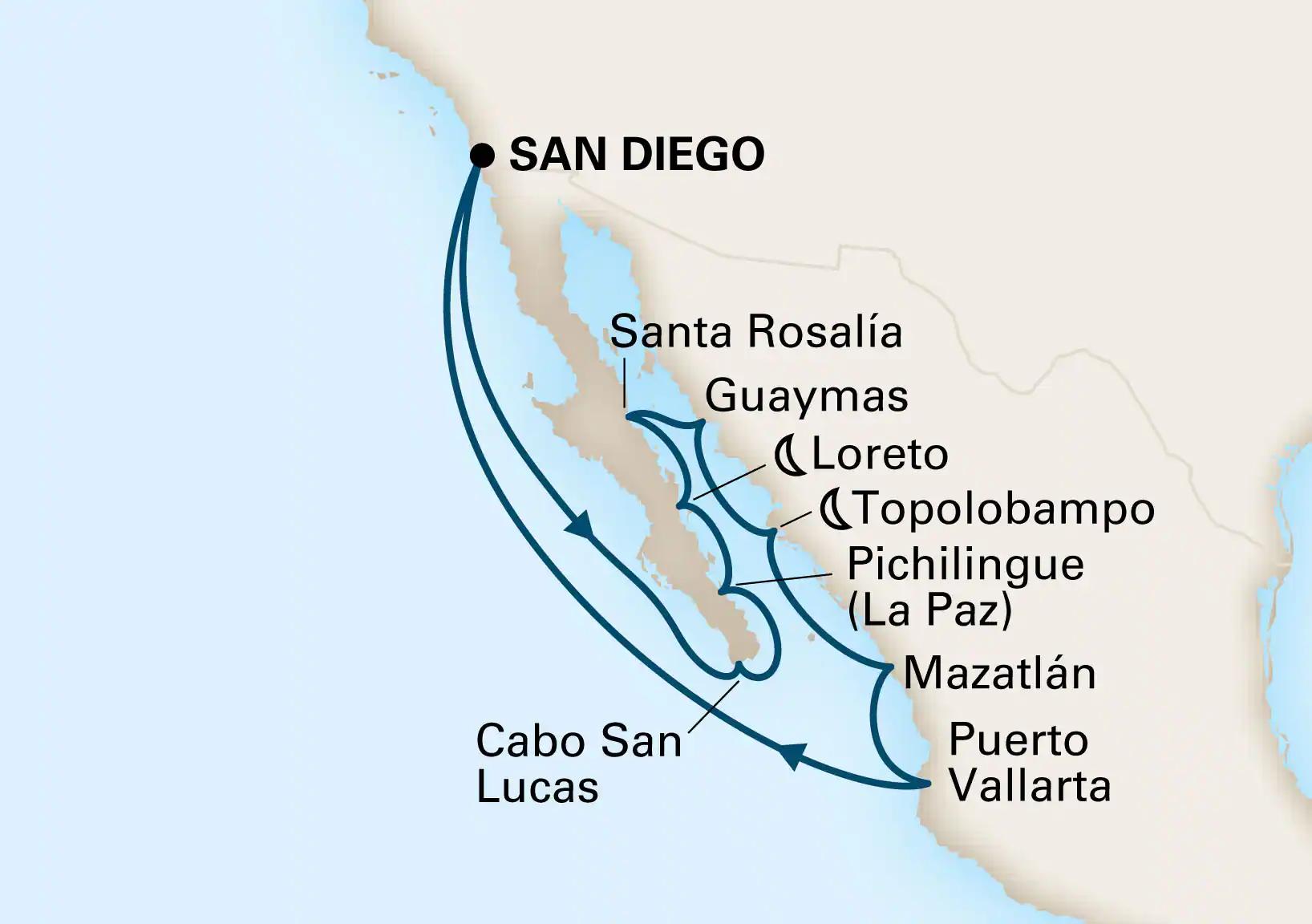 $!Anuncia Sectur llegada de crucero de Holland American a Topolobampo