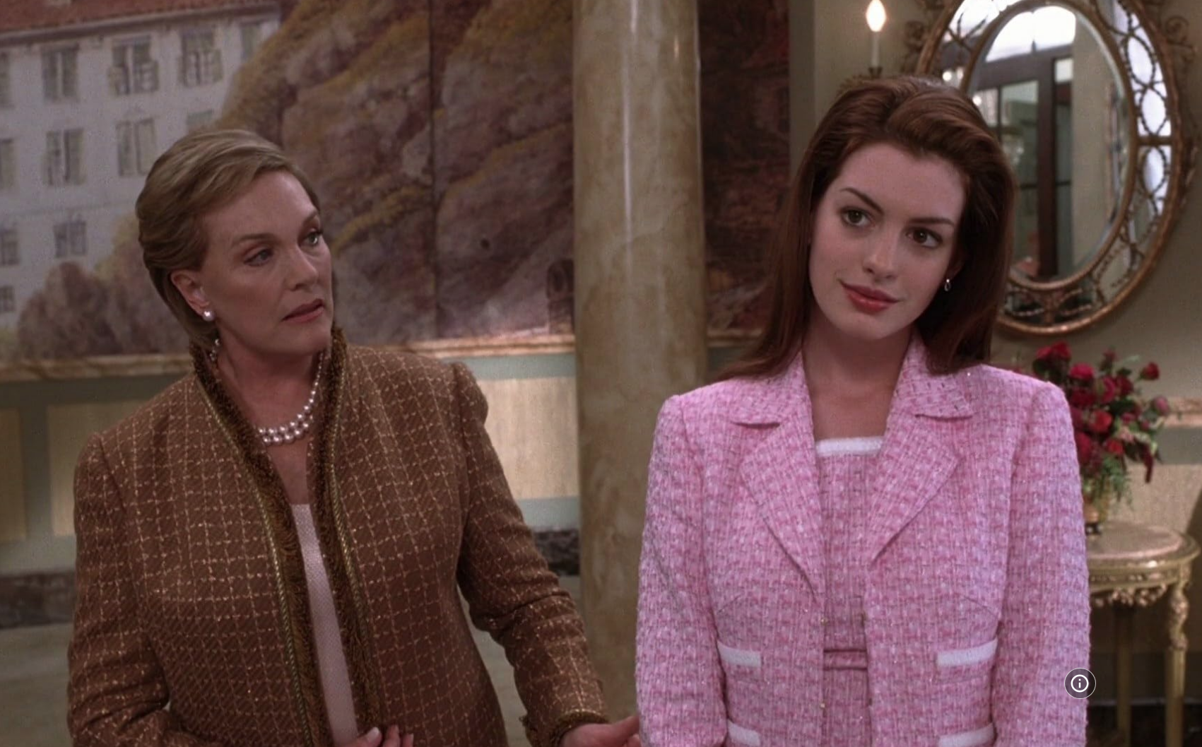 $!Julie Andrews y Anne Hathaway.