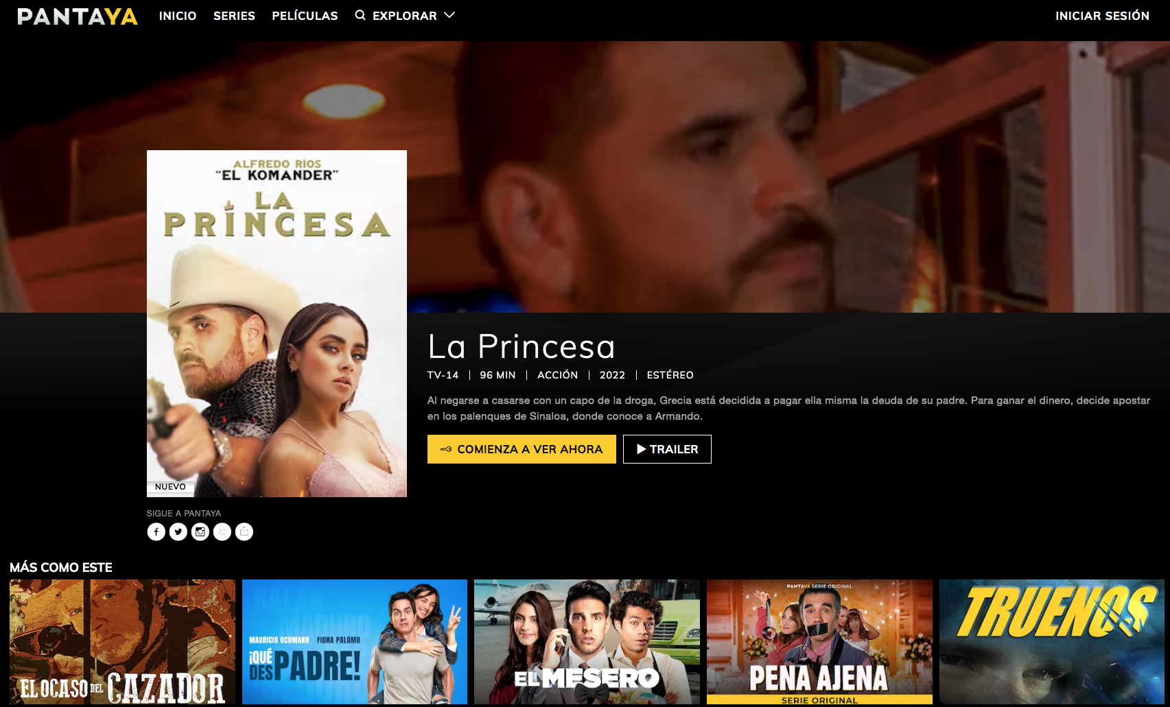 $!Lanza ‘El Komander’ su nueva película llamada ‘La Princesa’