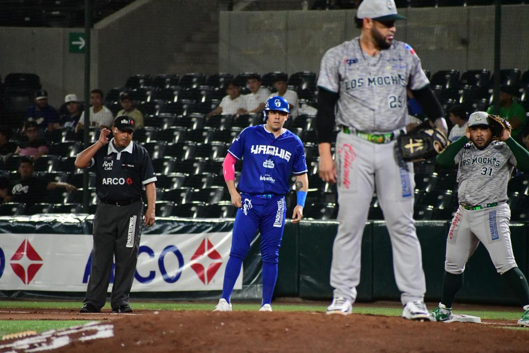 $!Yaquis resuelven en la octava y aseguran la serie ante Cañeros en Obregón