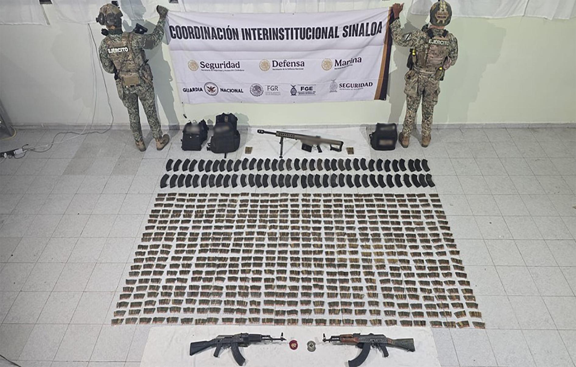 $!Detienen a “El 24”, presunto líder criminal en Sinaloa; aseguran armas y explosivos