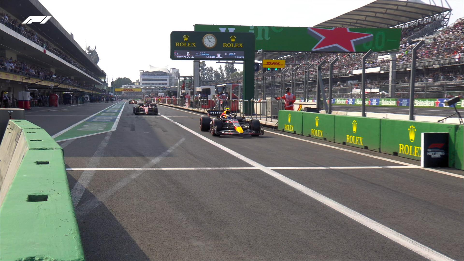 $!Checo Pérez arrancará cuarto en el Gran Premio de México; Verstappen se lleva la pole